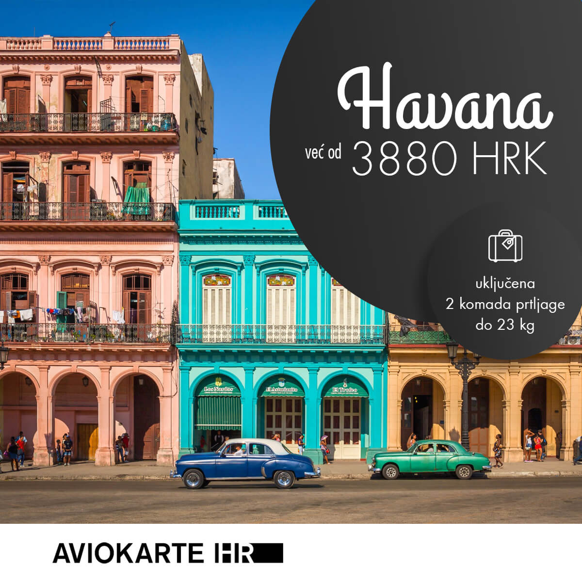 Havana vizual, Havana već od 4560 kuna, Havana jeftine avio karte, putovanje u Havanu 